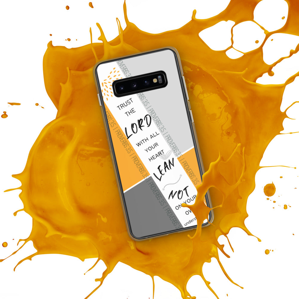 Proverbs 3:5 Samsung Case (Mustard)