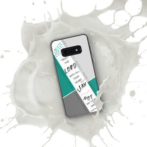 Proverbs 3:5 Samsung Case (Teal)