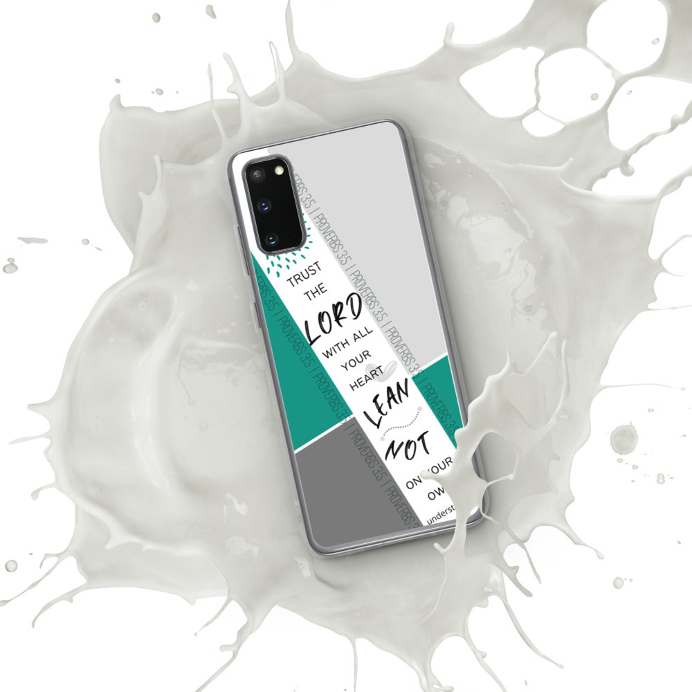 Proverbs 3:5 Samsung Case (Teal)