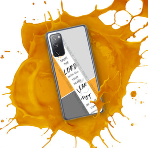 Proverbs 3:5 Samsung Case (Mustard)