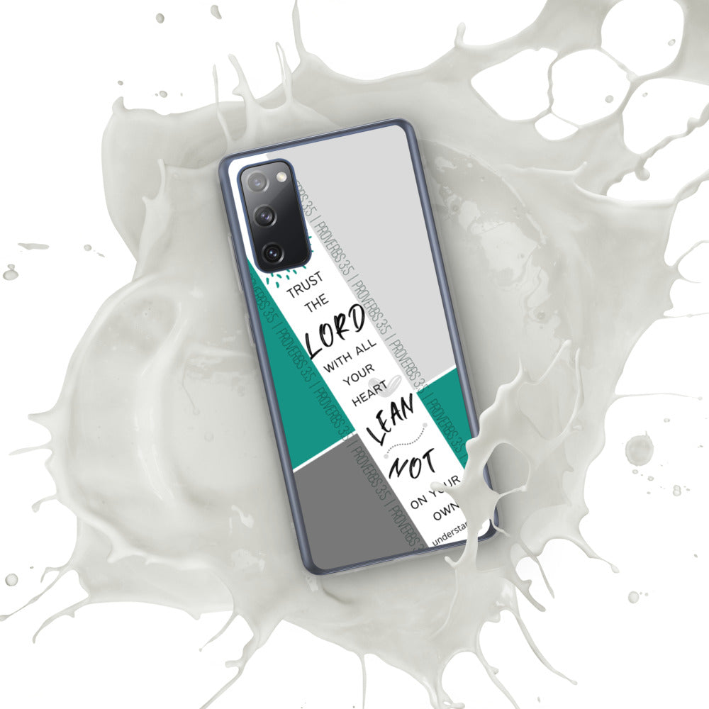 Proverbs 3:5 Samsung Case (Teal)