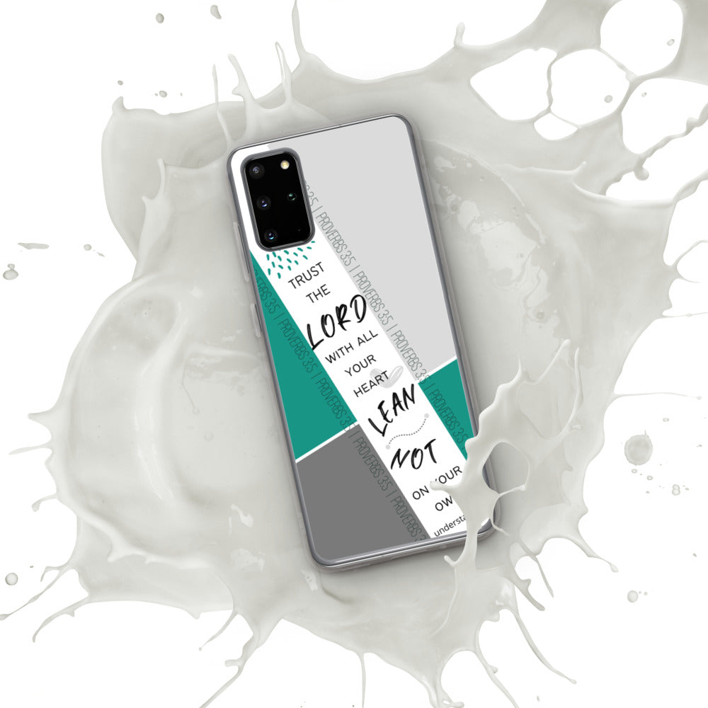 Proverbs 3:5 Samsung Case (Teal)