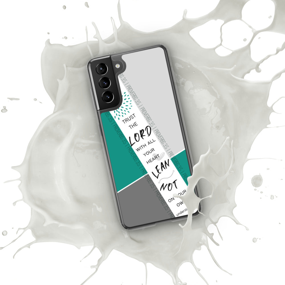 Proverbs 3:5 Samsung Case (Teal)