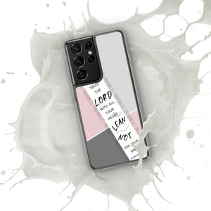 Proverbs 3:5 Samsung Case (Pink)