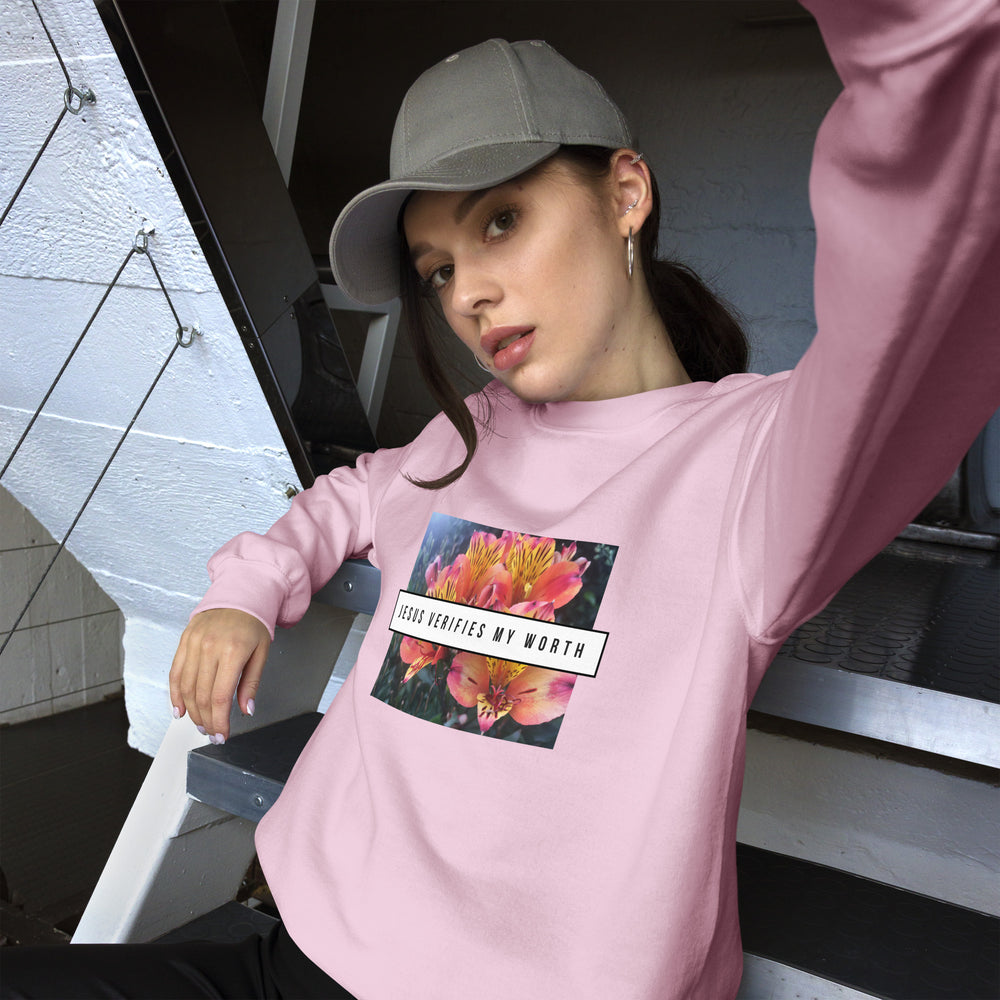 Jesus Verfies My Worth Unisex Jumper