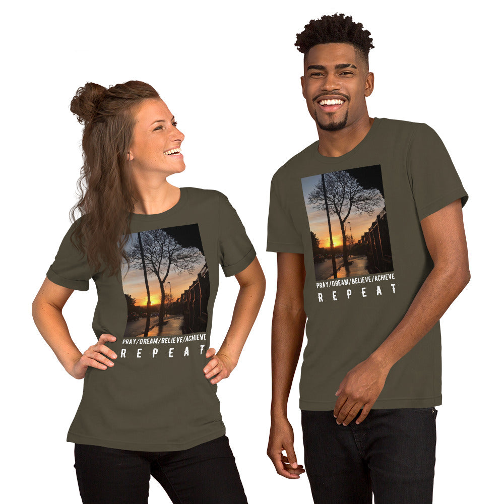 Pray | Dream | Believe | Achieve Short-Sleeve Unisex T-Shirt