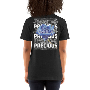 PRECIOUS Blue (back) Short-Sleeve T-Shirt